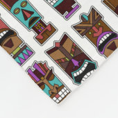 Couverture Polaire Motif de masques de Tiki (Coin)