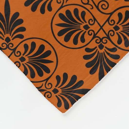 Couverture Polaire Motif de méandre grec antique en terre cuite (Coin)