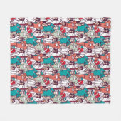 Couverture Polaire Motif de médecin et de chirurgien (Devant (Horizontal))