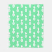 Couverture Polaire Motif de menthe d'ananas (Devant)