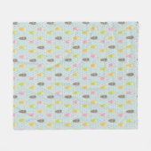 Couverture Polaire Motif de milkshake (Devant (Horizontal))