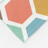 Couverture Polaire Motif de module de ruche d'abeille (Coin)
