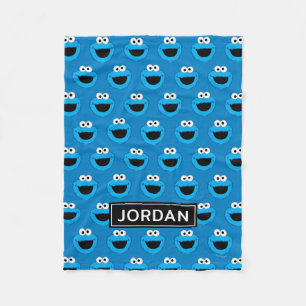 Couverture Polaire Motif de monstre de biscuits souriant personnalisé