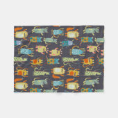 Couverture Polaire Motif de monstres amusants (Devant (Horizontal))