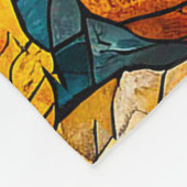 Couverture Polaire Motif de mosaïque d'automne (Coin)