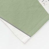 Couverture Polaire Motif de mosaïque vert olive (Coin)