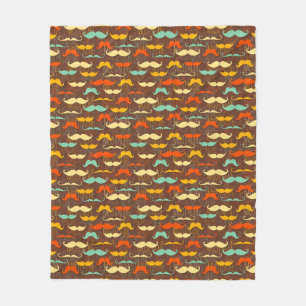 Couverture Polaire Motif de moustache