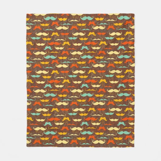 Couverture Polaire Motif de moustache (Devant)