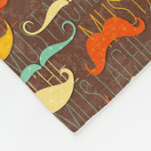 Couverture Polaire Motif de moustache (Coin)