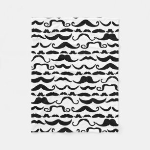 Couverture Polaire Motif de moustache