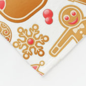 Couverture Polaire Motif de Noël - Arbre du Père Noël Rudolph Snowman (Coin)