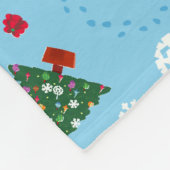 Couverture Polaire Motif de Noël bleu Elmo & Tango (Coin)