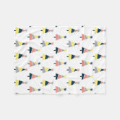 Couverture Polaire Motif de Noël coloré (Devant (Horizontal))