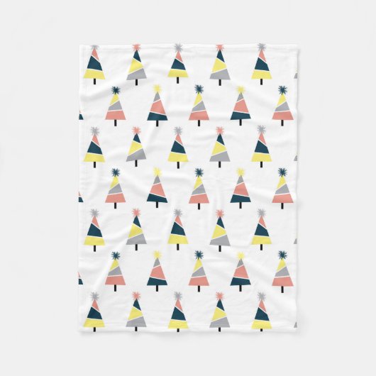 Couverture Polaire Motif de Noël coloré (Devant)
