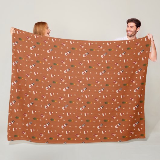 Couverture Polaire Motif de Noël Cosy | Bonhomme de neige, Cadeaux & (En situation)