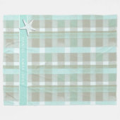 Couverture Polaire Motif de Noël côtier #2 ID1009 (Devant (Horizontal))