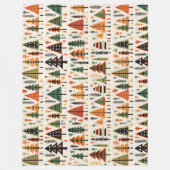 Couverture Polaire Motif de Noël d'art populaire scandinave (Devant)