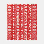 Couverture Polaire Motif de Noël de silhouettes d'Airedale Terrier (Devant)