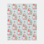 Couverture Polaire Motif de Noël Gnome (Devant)