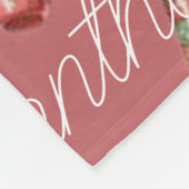 Couverture Polaire Motif de Noël personnalisé (Coin)