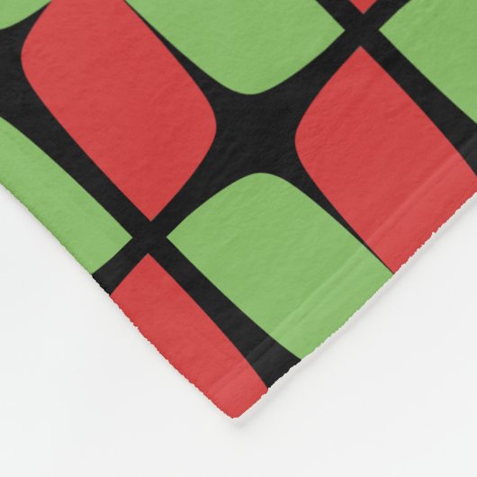 Couverture Polaire Motif de Noël rétro (Coin)