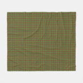 Couverture Polaire Motif de Noël vert et rouge (Devant (Horizontal))