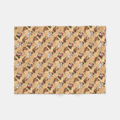 Couverture Polaire Motif de Noël vintage (Devant (Horizontal))