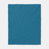Couverture Polaire Motif de nom répété personnalisé bleu moderne (Devant)