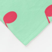 Couverture Polaire Motif de notes musicales (Coin)