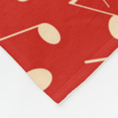 Couverture Polaire Motif de notes musicales (Coin)