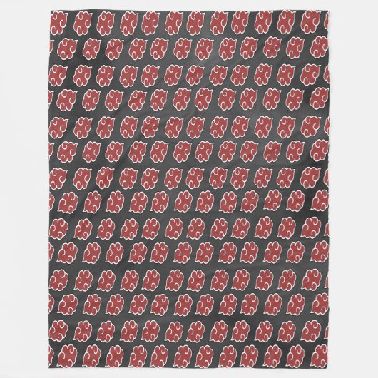 Couverture Polaire Motif de nuage rouge Pierce (Devant)