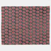 Couverture Polaire Motif de nuage rouge Pierce (Devant (Horizontal))