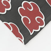 Couverture Polaire Motif de nuage rouge Pierce (Coin)