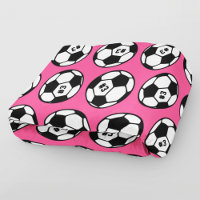 Motif de numéro de ballon de football rose