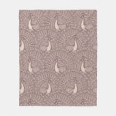 Couverture Polaire motif de paon (Devant)