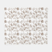 Couverture Polaire Motif de papier (Devant (Horizontal))