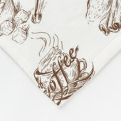 Couverture Polaire Motif de papier (Coin)