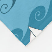 Couverture Polaire Motif de papier de bateaux (Coin)