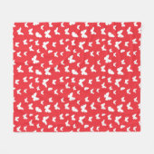 Couverture Polaire Motif de papillon 2 (Devant (Horizontal))