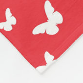Couverture Polaire Motif de papillon 2 (Coin)