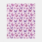 Couverture Polaire motif de papillon 2 (Devant)