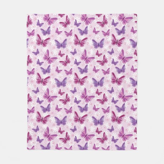 Couverture Polaire motif de papillon 2 (Devant)
