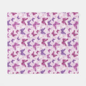 Couverture Polaire motif de papillon 2 (Devant (Horizontal))