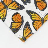 Couverture Polaire Motif de papillon de monarque (Coin)