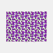 Couverture Polaire Motif de papillon pourpre de monarque (Devant (Horizontal))