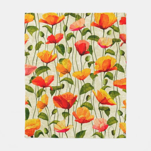 Couverture Polaire Motif de papillons numériques (Devant)