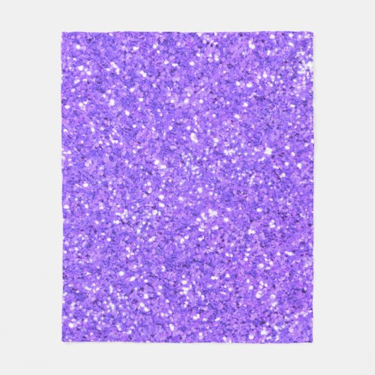 Couverture Polaire Motif de parties scintillant pétillant violet (Devant)