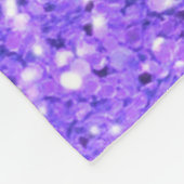 Couverture Polaire Motif de parties scintillant pétillant violet (Coin)
