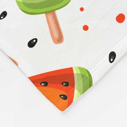 Couverture Polaire Motif de pastèque (Coin)