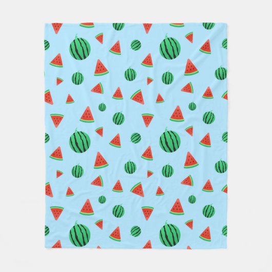 Couverture Polaire Motif de pastèque (Devant)